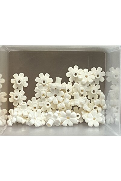 LEGO Orjinal Aksesuar Moc Custom Minifigür Plant Flower Beyaz Küçük Çiçek Bitki 4 Adet Gönderilecek