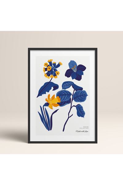 HOMEPACK Uramljeni cvetni cvetovi Apstraktni cvetovi Moderna umetnička slika