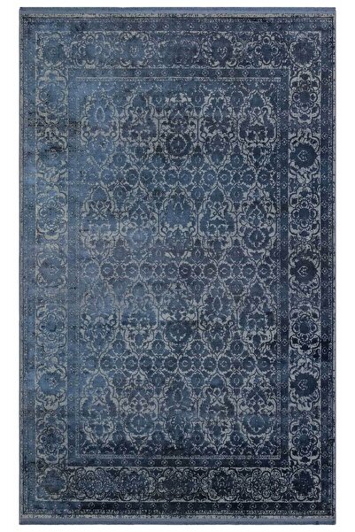 Eko Halı Verona Dyed Vrd01 Saks Overdyed Yumuşak Ipeksi Tuşeli Modern Vintage...