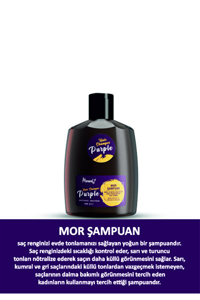 hommlife Mor Şampuan Haır Shampoo Purple 300 Ml