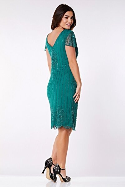 GATSBYLADY LONDON Downton - El Işlemeli Taşel Detaylı Elbise