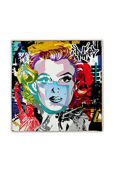 Baci Milano Street Art Maxi Tepsi 27x27 Cm - Marilyn