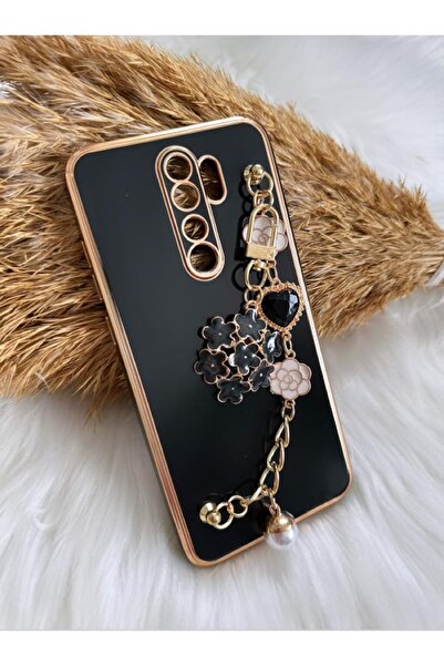 Aksesuarda Moda Redmi Note 8 Pro Uyumlu Çiçekli Taşlı Incili El Geçmeli Lazer...