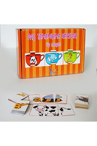 Yuka Kids بطاقات تأهيل باش ثلاث قطع