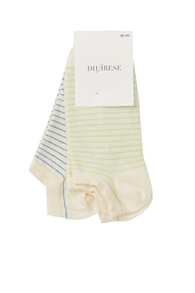 Dıvarese Yeşil Mavi 2'li Çorap Set