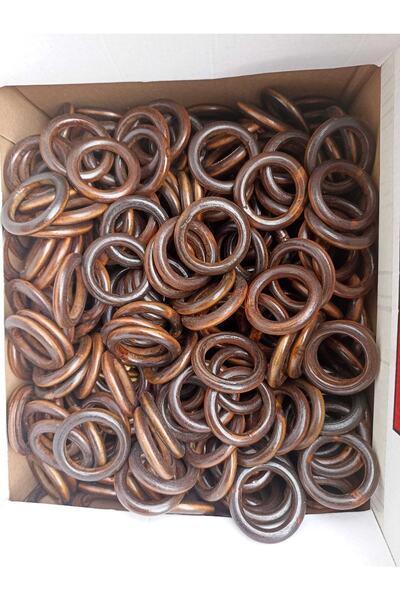 pekars خاتم خشبي بني لمكرمية هواية 50 قطعة بني 50