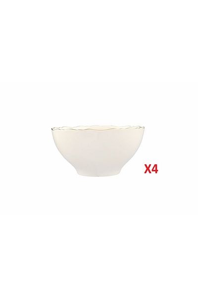 Porland Gold Gilded Bowl 22cm Set of 4 04alm007411