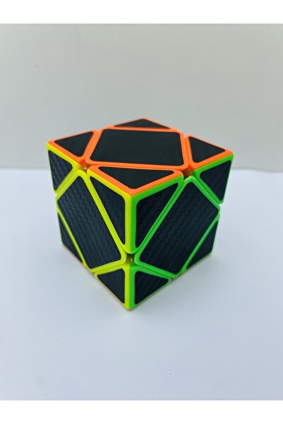 PeriYedi New Skewb Speed Cube Carbon Fiber Kaplama Zeka Küpü Sabır Küpü Sıradışı Tasarım Küp Akıl Oyunları