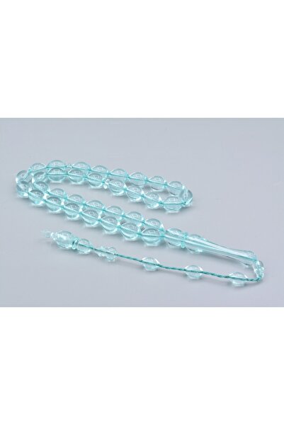 Murty99 Mărgele de rugăciune din sticlă de avion albastru deschis cu sistem M...