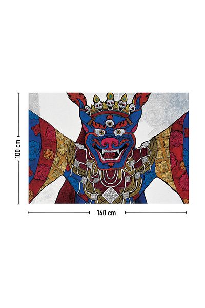 Vagonik Θιβετιανό έθνικ μοτίβο Βουδιστικό Thangka και Mandala Bohemian Wall Covering Μοκέτα 140x100 cm-70x100 cm