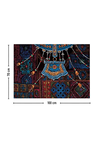 Vagonik Tibetan Ethnic Pattern Buddhist Thangka And Mandala Bohemian Wall Cloth Carpet 140x100 Cm-70x100 Cm