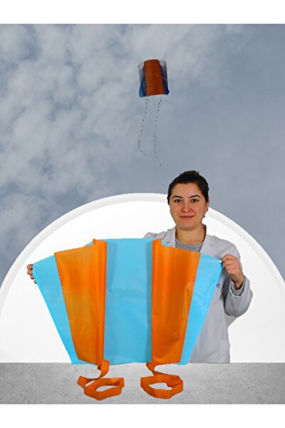 GÜLEN UÇURTMA Çıtasız Uçurtma Iki Renk (TURUNCU-MAVİ)