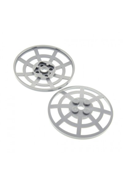 LEGO Original Accessory Moc Custom Dish 6 X 6 Radar Round Light Gray Antenna ...