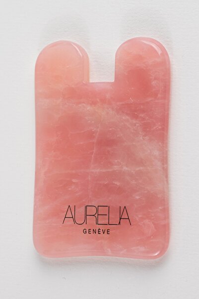 Aurelia Genève Rose Quartz Gua Sha Crystal - Square - Gua Sha Taşı - Pembe Ku...