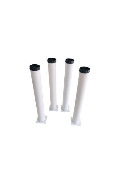 Laylay Toys Anaokulu Beyaz Metal Masa Ayağı 51 Cm 4 Adet