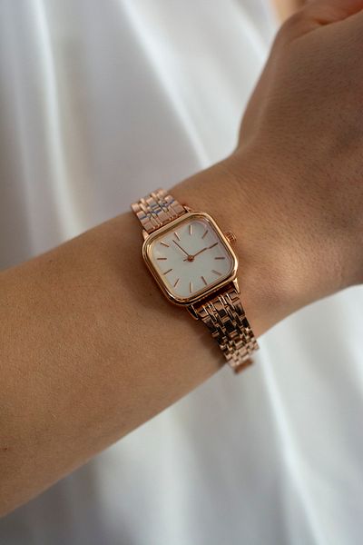 Juaste Basic White Rosegold Wristwatch