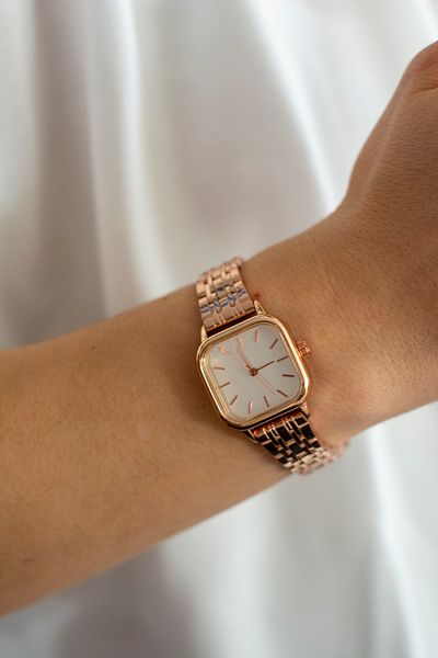 Juaste Basic White Rosegold Wristwatch