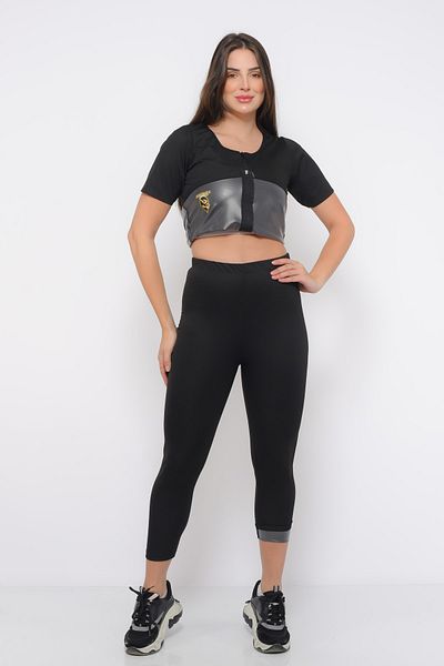 SAUNA SUIT Original Zippered Suit Thermal Waist Belly Basen Sweating Suit