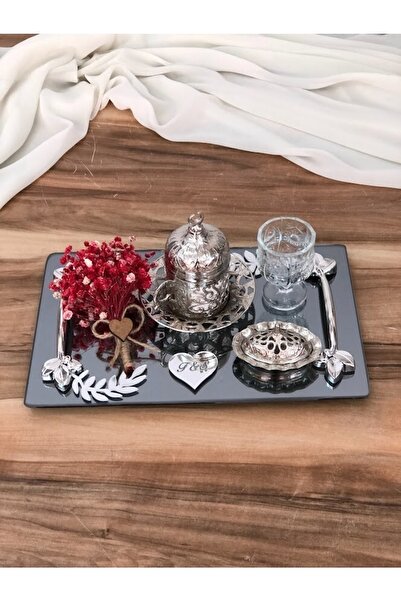 Masalsı Concept Damat Kahvesi Tepsisi, Damat Fincanı Tepsisi, Tuzlu Kahve Tep...