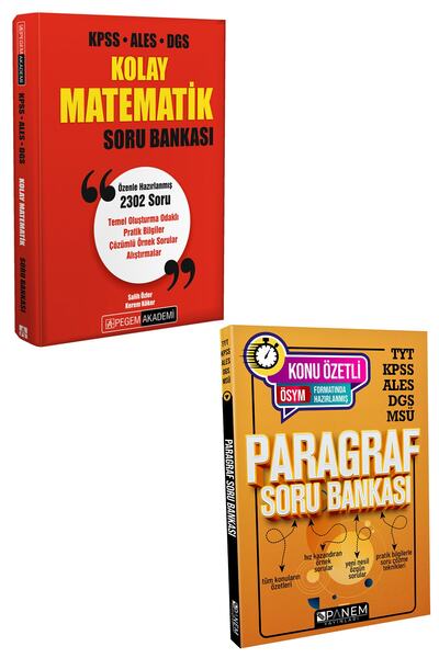 Pegem Akademi Yayıncılık 2025 Pegem Kpss Matematik Soru Bankası Panem Paragra...