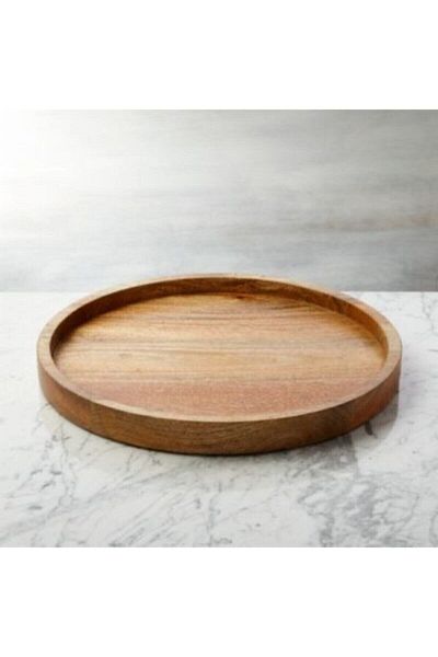 TRİWOOD Wooden Large Size Presentation Plate 30cm