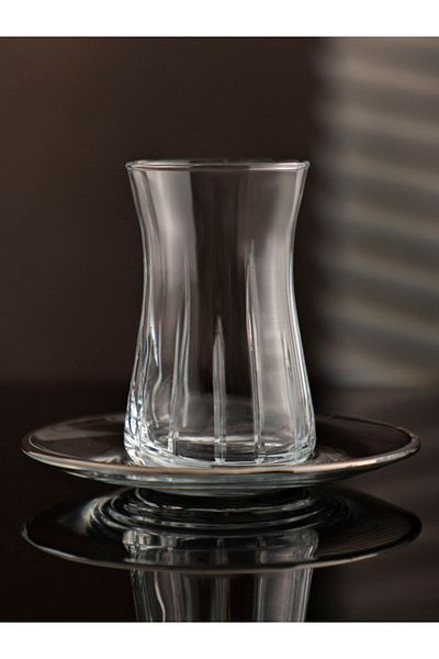 DECOSTYLE Vertical Line 12 Piece Tea Set for 6 People
