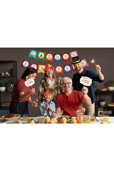 Big Party Russian Speech Bubble Foil Printed Set of 6