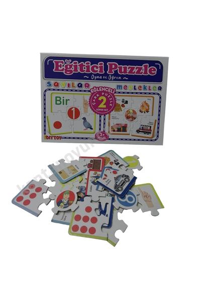 Diytoy Educational Wheel Puzzle Numbers And Professions