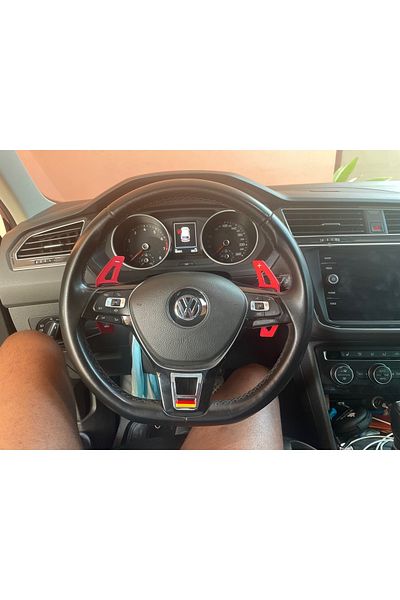 vagparts Passat B8 F1 Shift Pedals Black - Passat B8 Steering Wheel Headset Pedal