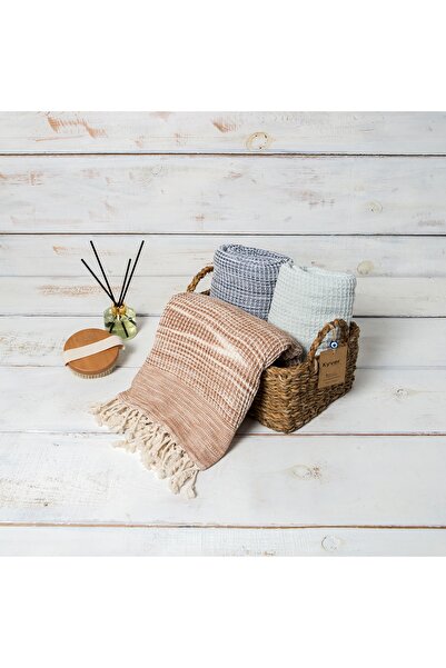 Kyver ماجيك وافل منقوش 100% قطن للشاطئ، حمام تركي، حمام، ضيف، حمام سباحة، منش...