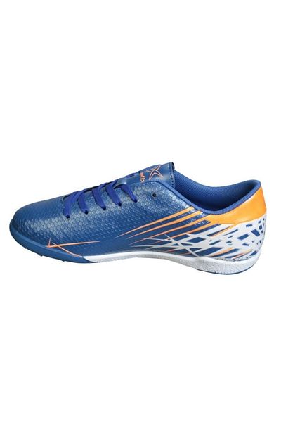 Kinetix Men's Black Blue Orange Astroturf Football Sneakers