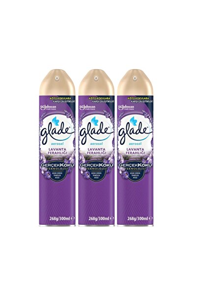 Glade Oda Kokusu Aerosol Sprey Lavanta Ferahlığı 300 Ml X 3 Adet