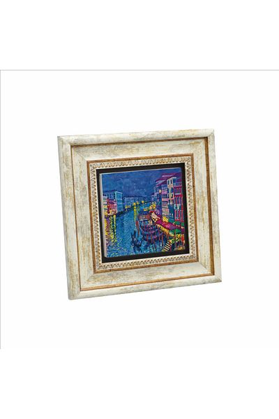 BAKSEPETE Venetian Image Printed Natural Stone Painting 20Cmx20Cm Krg-049