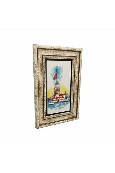 Sadrazam Tablou din piatră naturală imprimată Turnul Fetei 20cmx30cm Drt-006