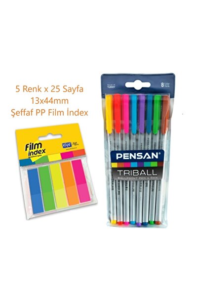 KRAF Film Index 5-dijelni + Pensan Triball 8-dijelni set olovki u boji