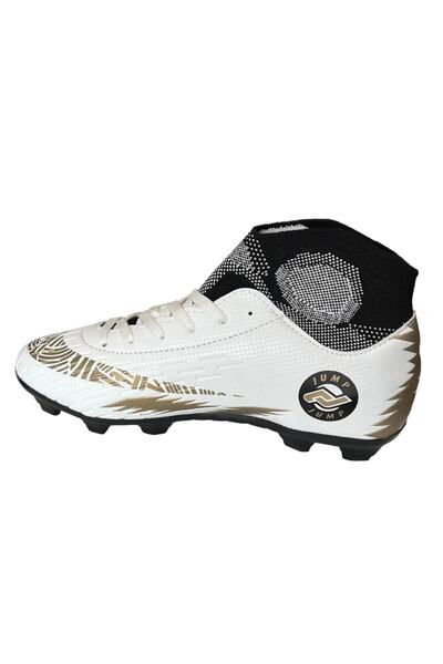 Jump 28365 Чобітки з шкарпетками A Білий Золотий Чоловічий