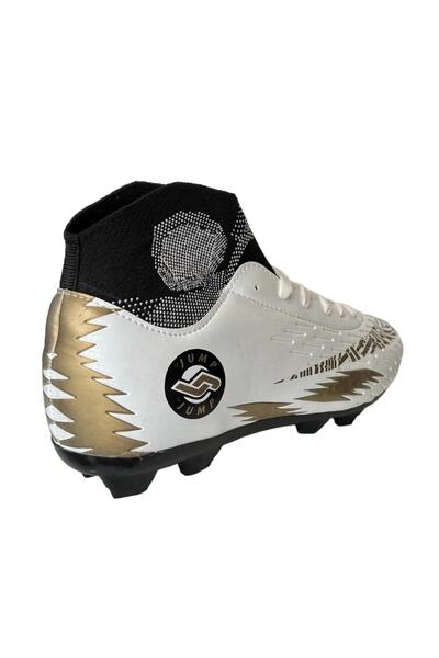 Jump 28365 Чобітки з шкарпетками A Білий Золотий Чоловічий