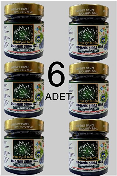 Aşıkzade Kara Üzüm Özü Şiraz Üzümü Özü 255 Ml- 6 Adet