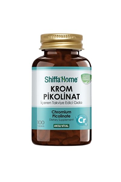 Aksu Vital Krom Pikolinat İçeren Takviye Edici Gıda 100 tablet
