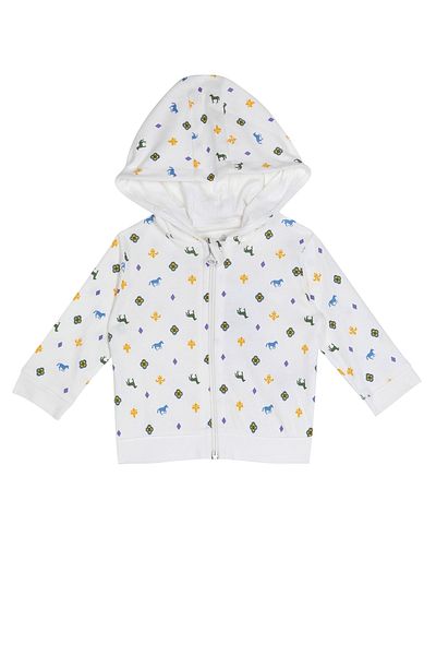 U.S. Polo Assn. 1029 Baby Hooded Cardigan Cream