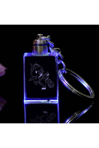 MERTKRİSTAL Breloc cu unicorn, breloc 2d, breloc cu incrustații de sticlă