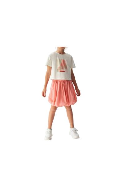NK Girl's Elastic Waist Balloon Skirt