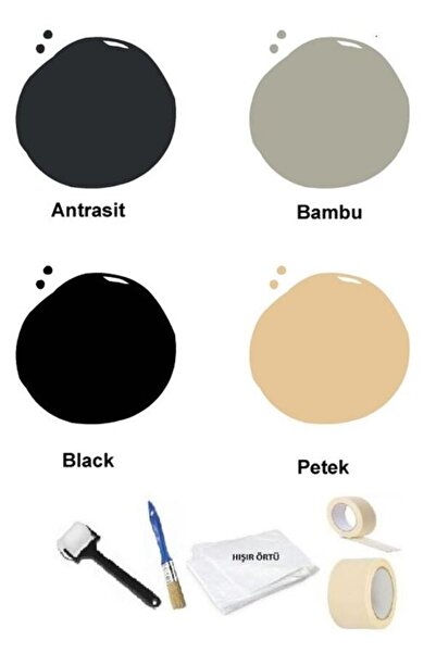 Sivar Geometrik Kağıt Bantlı Duvar Boyama Seti 5