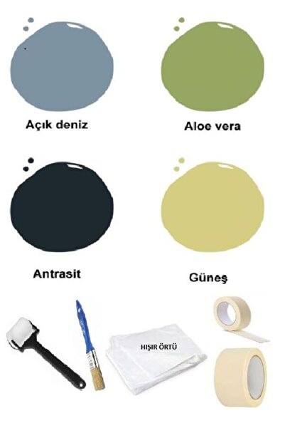 Sivar Geometrik Kağıt Bantlı Duvar Boyama Seti 1