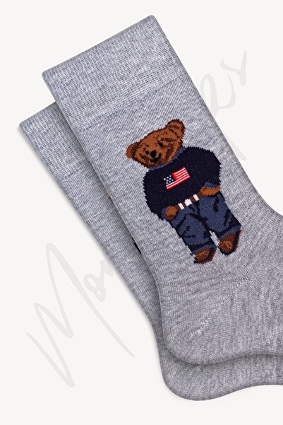 Mono Socks 2 Лі Тедді Ведмедик Тедді Ведмедик з візерунком Корап
