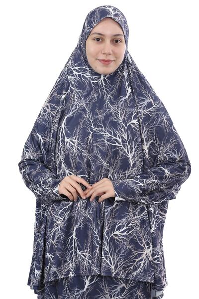 Altobeh Практична двокомпонентна сукня з капюшоном, рукавами-крилами та лікрами для молитви 992-0713