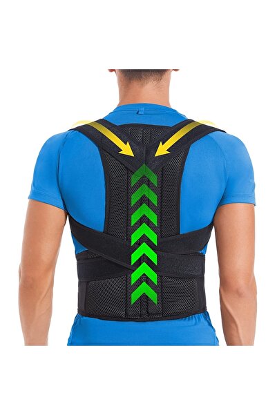 Ankaflex Dik Duruş Korsesi Ortopedik Sırt Omuz Korsesi Kamburluk Önleyici Dur...