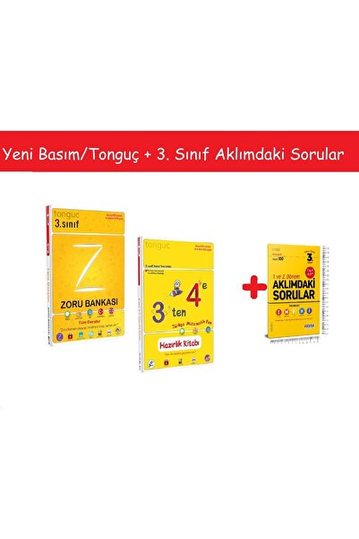 Tonguç Yayınları Tonguç 3. Sınıf Tüm Dersler Zoru Bankası & 3'ten 4'e Türkçe ...