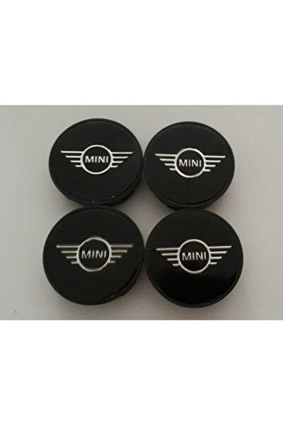 DURU DORUK Jant Göbeği Mini Cooper 65/60 Uyumlu (60mm Yuva) 4'lü Set Siyah
