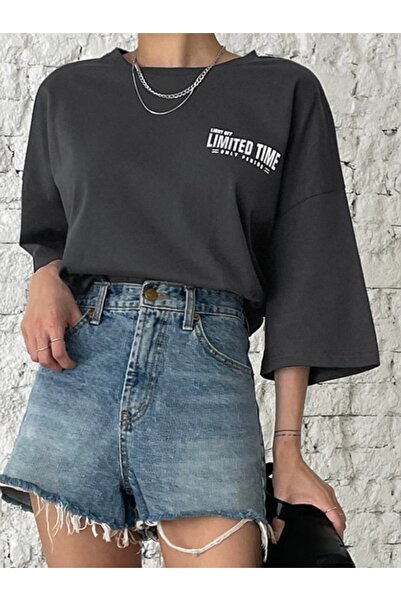 MOONBULL Oversize Smoked Limited Time Back Printed T-shirt